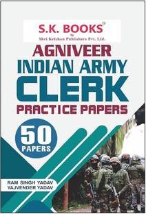 AGNIVEER Indian Army Clerk 50 Practice Paper Set (RAM SINGH YADAV)