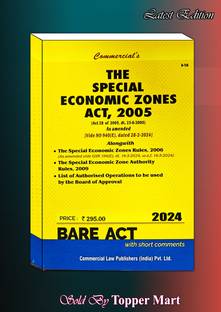 The Special Economic Zones Act, 2005 Edition 2024