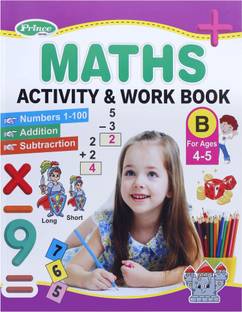 Math Activity Book For Kids – Fun Numbers 1-100, Addition & Subtraction | Maths Activity Books For Kids | Work Activity Books For Kids Ages 3-8 Years