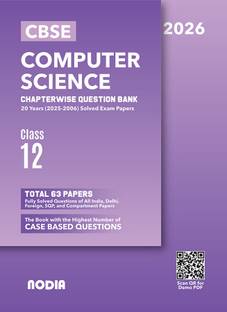 NODIA CBSE Class 12 Computer Science Question Bank 20 Years PYQB For 2026 Exam