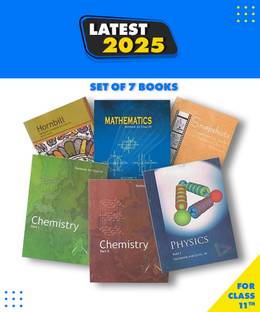 Ncert (PCME) Textbook Class 11th - Physics Part 1&2 , Chemistry Part 1&2 , Mathematics , English [ Set Of 7 Books ]
