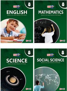 Full Marks Combo: Science, Mathematics, Social Science And English (Based On The Latest Textbook Of DAV Board) Class 8 (2022-23) (Set Of 4 Books)