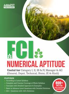 Numerical Aptitude For FCI Manager Category-I,II,III,IV AG,General & Depot ,Technical,Steno,JE, & Hindi