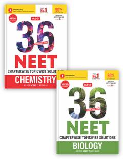MTG 36 Years NEET Previous Year Solved Question Papers With NEET PYQ Chapterwise Topicwise Solutions - Chemistry & Biology For NEET Exam 2024 | Get Free Access Of Smart Book (Set Of 2 Books)