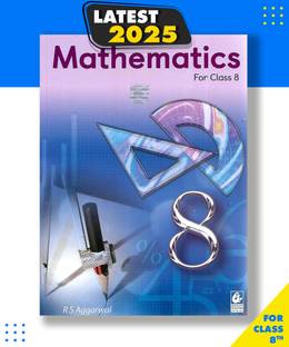 Cbse Mathematics Class 8 R S Aggarwal Bharti Bhawan P & D Paperback, R. S. AGGARWAL|New Latest Edition For 2025-2026