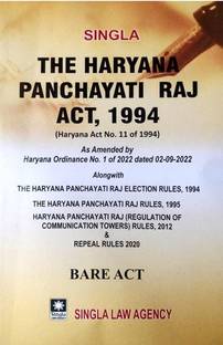 The Haryana Panchayati Raj Act, 1994 Along With Haryana Panchayati Raj Election Rules, 1994