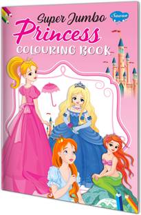 Super Jumbo Princess Colouring Book
