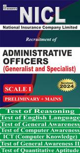 NICL AO Administrative Officers (Generalist & Specialist ) Recruitment 2023-2024 (Set Of 6 Books) National Insurance Corporation Of India