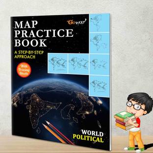 WORLD POLITICAL - MAP PRACTICE BOOK | "World Political Map Mastery: Practice Book"
