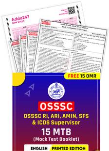 OSSSC Combined Recruitment Examination For Revenue Inspector (RI)|ICDS Supervisor|Assistant Revenue Inspector (ARI) |AMIN|Statistical Field Surveyor (SFS) Examination 15 Mock Test By Adda247