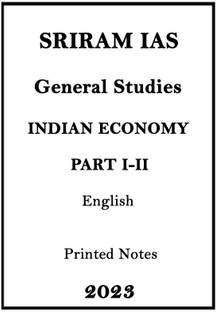 Latest Sriram IAS Economy Optional Printed Notes Of Part 1 And 2 In English For UPSC Mains