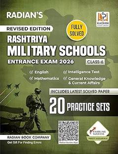 Rashtriya Military School (RMS-CET) Class 6 Practice Set Preparation Book For Entrance Exam 2026 In English