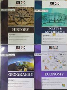 Combo Of Drishti Ncert Series In English (History Polity Economy Geography) (Paperback )