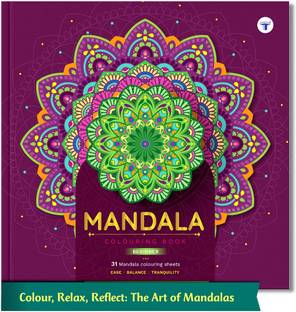 Mandala Colouring Book - Beginner | Level 1 | A Perfect Stress Buster For Adults And Children