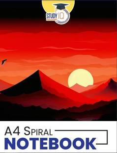 StudyIQ IAS Spiral Notebook Plain White Pages 160
