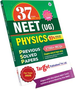 37 Years NEET 2025 Physics Previous Year Solved Question Paper (PSP) | Topicwise 1700+ MCQs With Solutions | 1988 To 2024 | As Per Latest Syllabus Prescribed By NMC