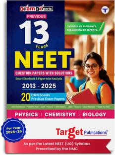 NEET 2025 Previous 12 Years Solved Papers With Solutions | Includes 17 OMR Sheets | Topicwise Analysis, Smart Key To Crack Questions | As Per Latest Syllabus Prescribed By NMC