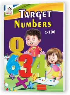 Educart Mathematics Target Numbers (1-100) Textbook For Nursery (3-5 Years Kids)