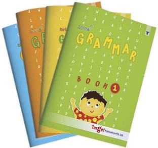 English Grammar Books For Kids | Practice Exercises With Colourful Pictures For Primary Children | 1 To 4 | Set Of 4 Books
