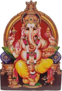 Vils Lord Shri Ganapathy Vinayaka Pillayar Swamy Photo Frame (5.5 inch X 8 inch) Religious Frame