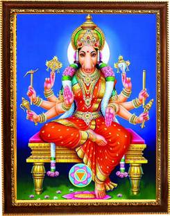 सन फ्रेमिंग वरही अम्मान देवी जी फोटो फ्रेम विथ लैमिनेटेड शीट . साइज़ [5x7 इंच ] रिलीजियस फ्रेम