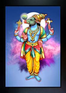CrowdHall Varaha Photo Frame (10X13.5IN) Religious Frame
