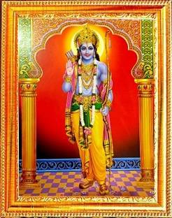 SUNINOW Ram darbar Photo Frame ( 29 X 23 CM ) Religious Frame