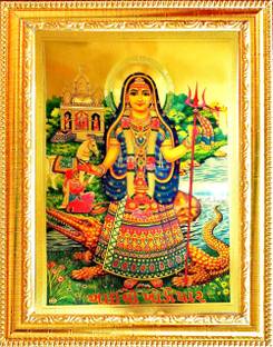 VCARTNOW Khodiyar maa photo frame || Photo frame for pooja || god photo frame Religious Frame