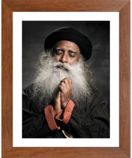 HitechMart Sadhguru (Jaggi Vasudev) Founder of Isha Foundation Photo Frame Religious Frame