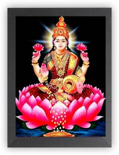 US COLLECTION Laxmi MATA Laxmi ji frame Photo Frame Religious Frame