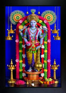 CrowdHall Guruvayurappan Photo Frame (10x13.5IN) Religious Frame