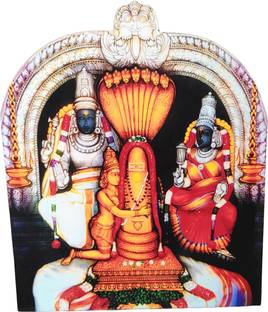 Vils Kanchi Lord Ekambaranathar & Goddess Kamakshi (6.5 inch X 8 inch) Religious Frame