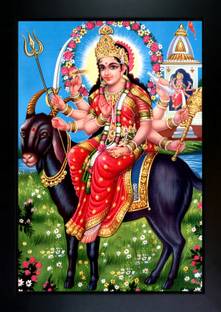 CrowdHall Meldi Maa Photo Frame | Meldi Maa Poster Religious Frame