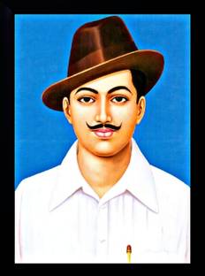 SL GIFTS Bhagat Singh Photo Frame (13.5 x 10 inch ,Bhagat Singh Photo Frame ) Religious Frame