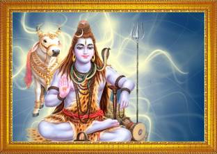 jog craft shankar bhagwan, mahadev photo, bholenath photo frame painting Religious Frame