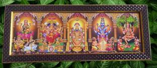 FRAMTASTIC Lakshmi, Lalitha, Swarna Akarshana Bhairava, Dakshinamurthy Religious Frame