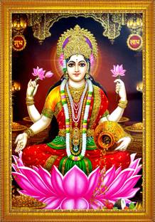 jog craft laxmi ji photo, laxmi ji panna Religious Frame