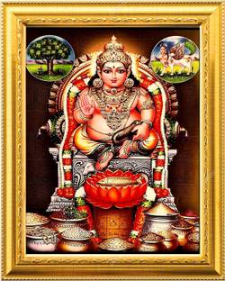 NDFRAME Kuber Lakshmi Kubera Lakshmi Kuber Laxmi photo frame Religious Frame