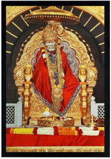 Zig Zag Shirdi Sai Baba Shiridi Saibaba Big Large Size Religious Frame