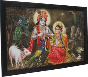 TS NANDA Radha Krishna Religious Frame