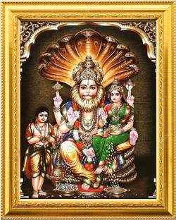 NDFRAME Lakshmi Narasimha Swamy Photo Frame Religious Frame