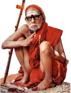Vils [Big Size] Kanchi Saint Shri Sankaracharya Maha Periyava (Size- 6 X 8 inch) Religious Frame