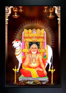 RV SALES Raghavendra Swamy Photo Frame Religious Frame