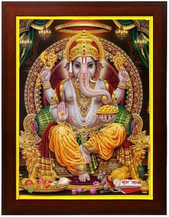 Zig Zag Lord Ganesha Ganpati Ji Big Large Size Religious Frame