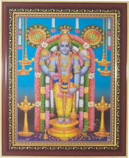 R S Exports Lord Guruvayurappan Photo Frame ( 33.5 cm x 27.5 cm x 1.5 cm ) / guruvayoorappan Religious Frame