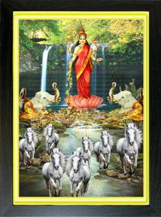 LOKANJ MAA LAKSHMI PHOTO FRAME | MONEY ATTRACTION VASTU PICTURE OF GODDESS Religious Frame
