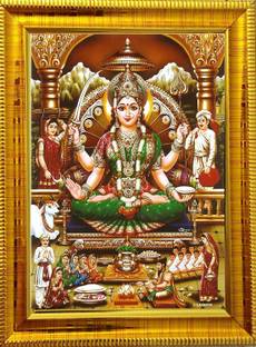 SAI BALAJI ACRALICS Santoshi Maa Religious Frame