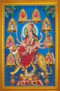 jog craft durga mata photo, maa durga photo, durga maa nav Roop photo frame Religious Frame