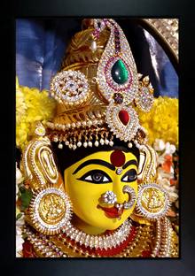 CrowdHall Vijayawada Kanaka Durga Photo Frame 10 X 13.5 IN Religious Frame