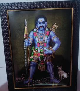 VGS MARKETINGS Sangli Karuppu Swamy Religious Frame